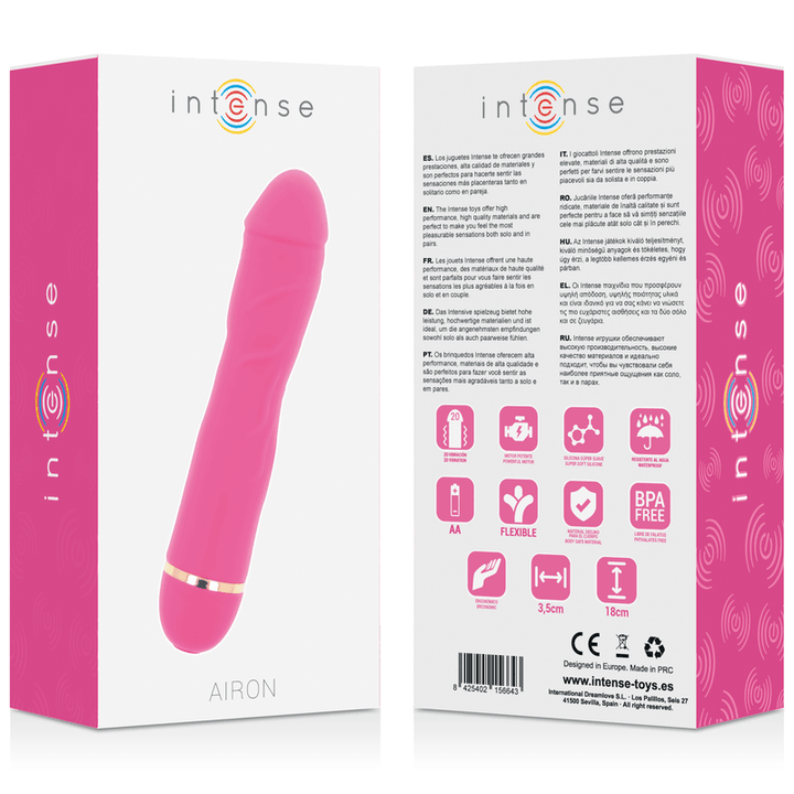 INTENSE - AIRON 20 GESCHWINDIGKEITEN SILIKON ROSA - INTIM SPACE Online Sexshop