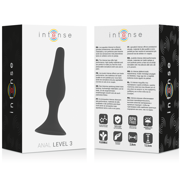 INTENSE - ANAL STUFE - 12,5CM SCHWARZ - INTIM SPACE Online Sexshop