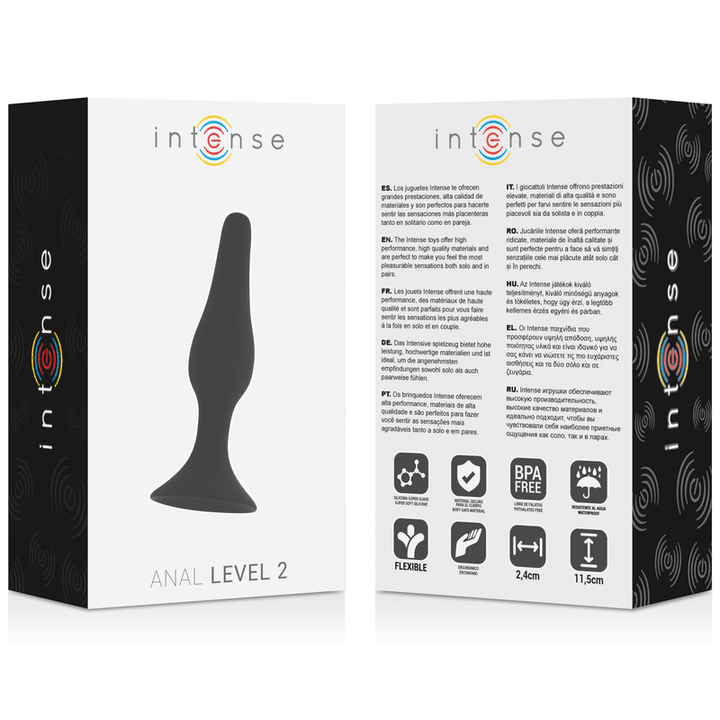 INTENSE - ANAL STUFE - 11,5CM SCHWARZ - INTIM SPACE Online Sexshop