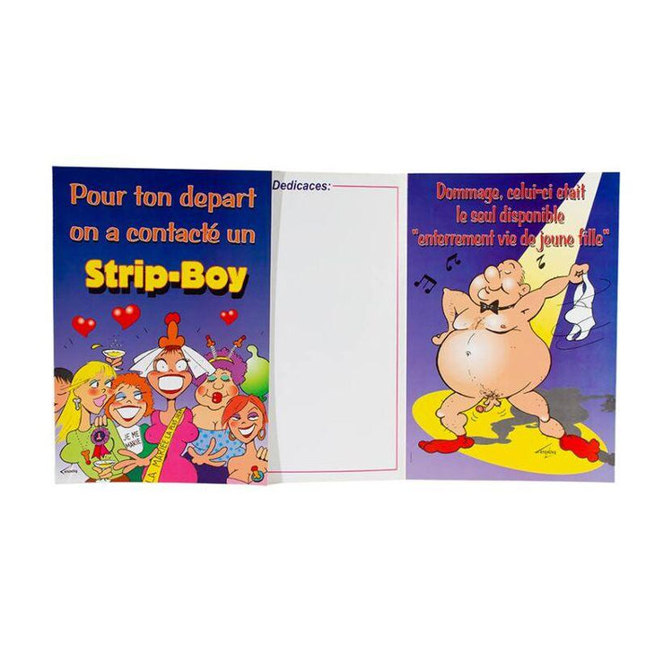 FEMARVI - STRIP BOY GOODBYE CARD /FR - INTIM SPACE Online Sexshop