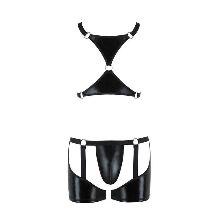 PASSION - 047 SET ARON SCHWARZ L/XL - INTIM SPACE Online Sexshop