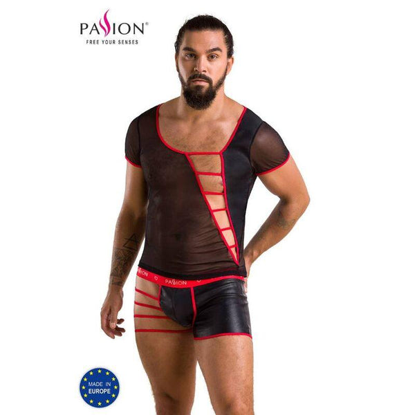 PASSION - 055 SET MARK SCHWARZ L/XL - INTIM SPACE Online Sexshop