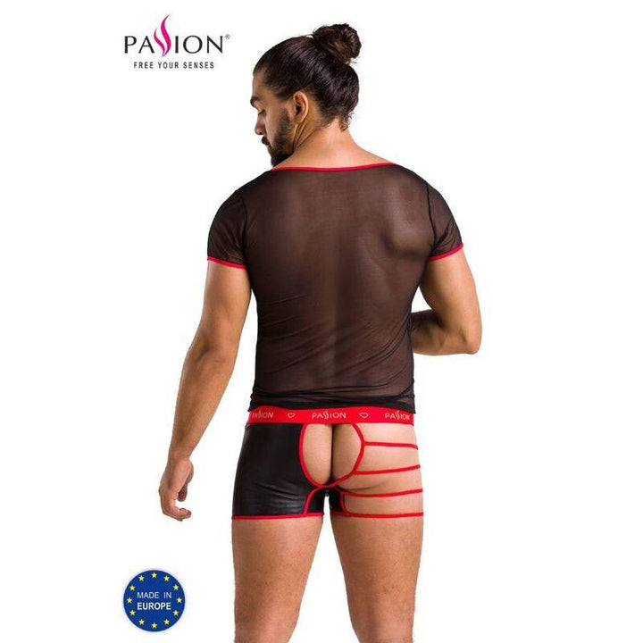 PASSION - 055 SET MARK SCHWARZ L/XL - INTIM SPACE Online Sexshop