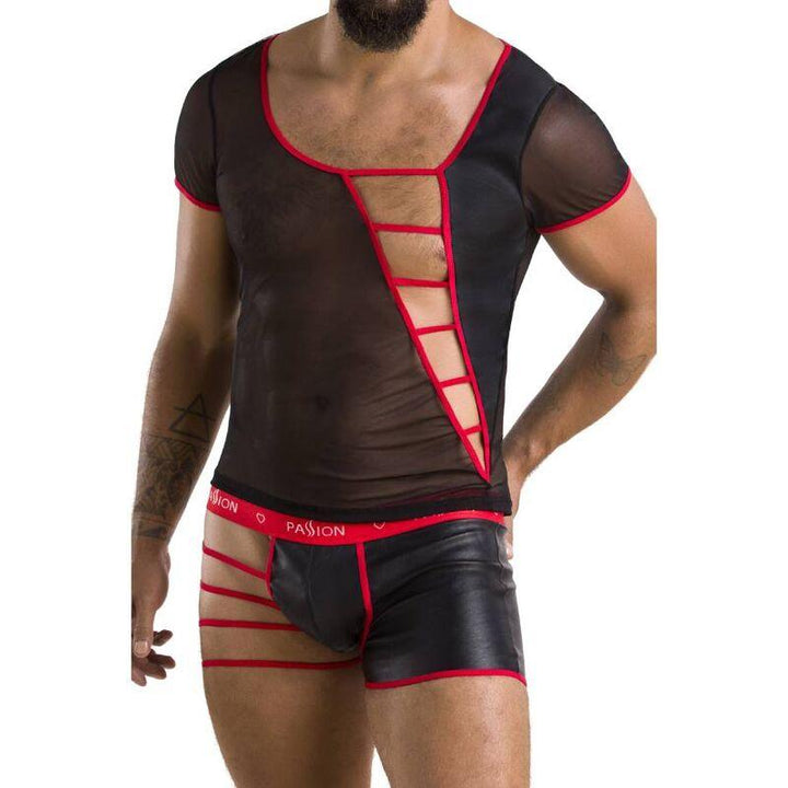 PASSION - 055 SET MARK SCHWARZ L/XL - INTIM SPACE Online Sexshop