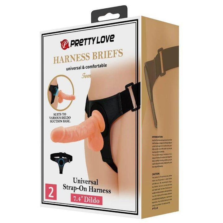 PRETTY LOVE - HARNESS-HOSE UNIVERSAL-HARNESS MIT DILDO TOM 20 CM NATUR - INTIM SPACE Online Sexshop