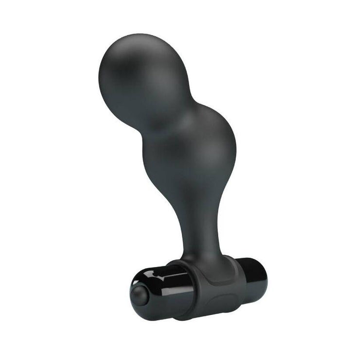 MR PLAY - SCHWARZER SILIKON-VIBRATOR-ANALSTECKER - INTIM SPACE Online Sexshop