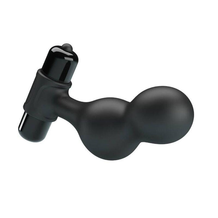 MR PLAY - SCHWARZER SILIKON-VIBRATOR-ANALSTECKER - INTIM SPACE Online Sexshop