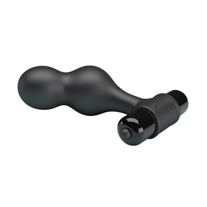 MR PLAY - SCHWARZER SILIKON-VIBRATOR-ANALSTECKER - INTIM SPACE Online Sexshop