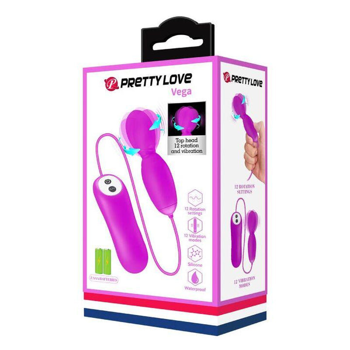 PRETTY LOVE - VEGA ROTATIONS- UND VIBRATIONSMASSAGER 12 FUCHSIA-FUNKTIONEN - INTIM SPACE Online Sexshop