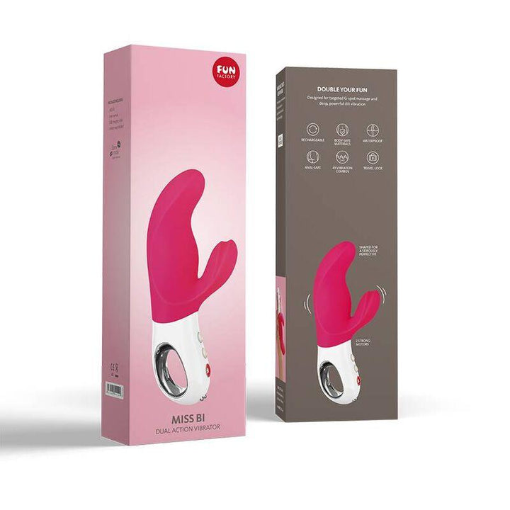 FUN FACTORY - MISS BI DUAL VIBRATOR ROSA WEISS - INTIM SPACE Online Sexshop