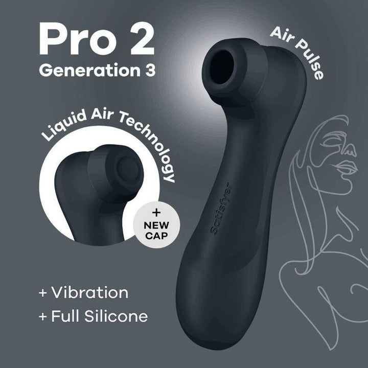 SATISFYER - PRO - GENERATION - LIQUID AIR TECHNOLOGY SCHWARZ - INTIM SPACE Online Sexshop