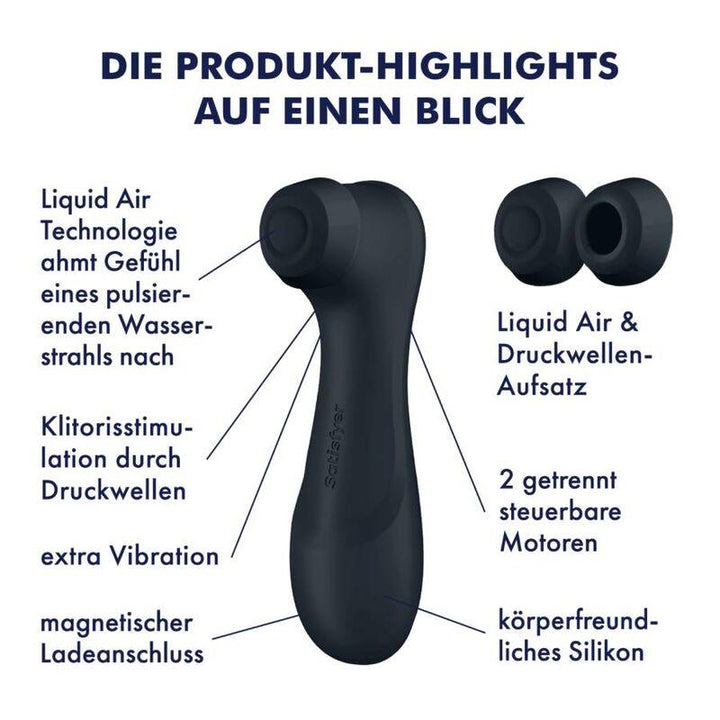 SATISFYER - PRO - GENERATION - LIQUID AIR TECHNOLOGY SCHWARZ - INTIM SPACE Online Sexshop