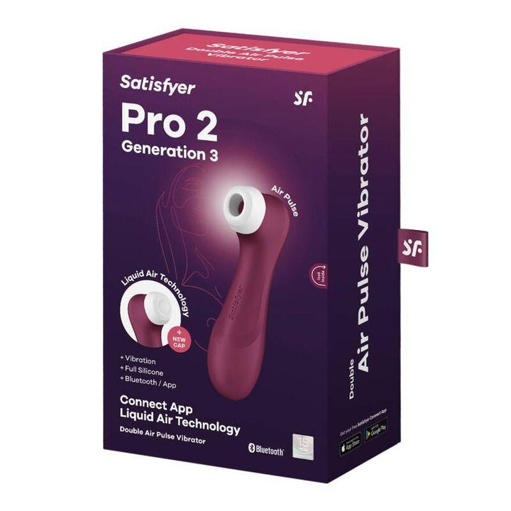 SATISFYER - PRO - GENERATION - WINE RED BLUETOOTH - APP - INTIM SPACE Online Sexshop