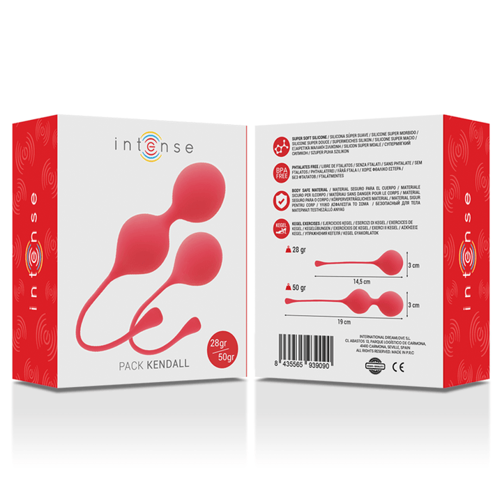 INTENSE - KEGEL BALLS PACK KENDALL RED - INTIM SPACE Online Sexshop