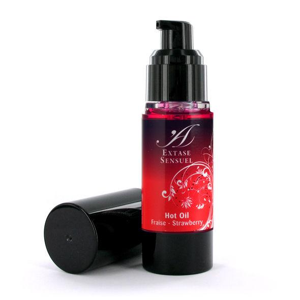 EXTASE SENSUAL - ERDBEER WRMESTIMULIERENDES ÖL 30 ML - INTIM SPACE Online Sexshop