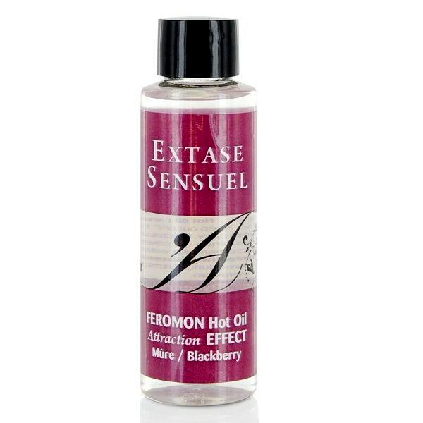 EXTASE SENSUAL - MASSAGEÖL MIT WRMEFFEKT UND BROMBEER PHEROMONEN 100 ML - INTIM SPACE Online Sexshop