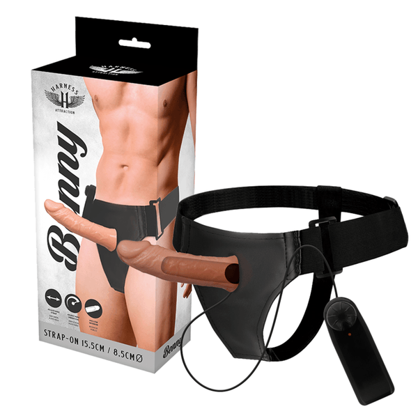 HARNESS ATTRACTION - RNES HOLLOW BENNY MIT VIBRATOR 15 CM -O- 4.5 CM - INTIM SPACE Online Sexshop