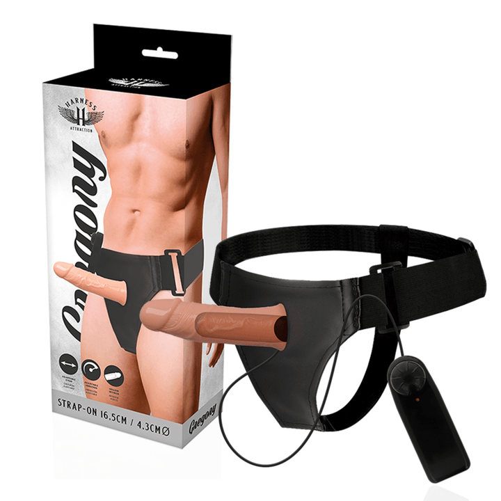 HARNESS ATTRACTION - GREGORY HOLLOW RNES MIT VIBRATOR 16.5 CM -O- 4.3 CM - INTIM SPACE Online Sexshop