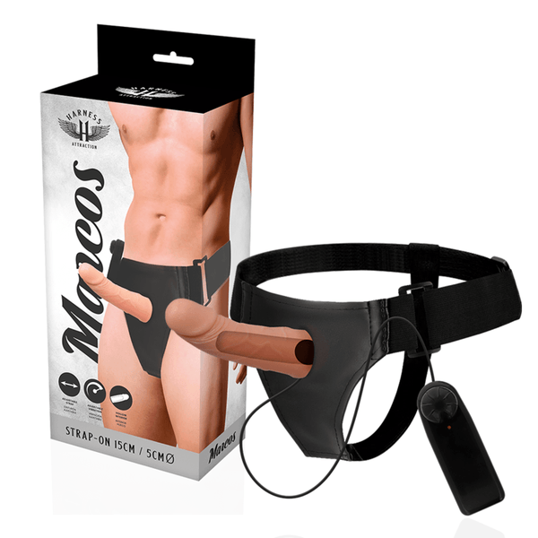 HARNESS ATTRACTION - RNES HOHLRAHMEN MIT VIBRATOR 15 CM -O- - CM - INTIM SPACE Online Sexshop