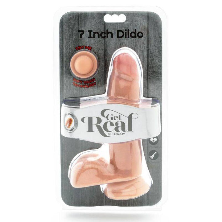 GET REAL - DUAL DENSITY DILDO 12 CM BALLS SKIN - INTIM SPACE Online Sexshop