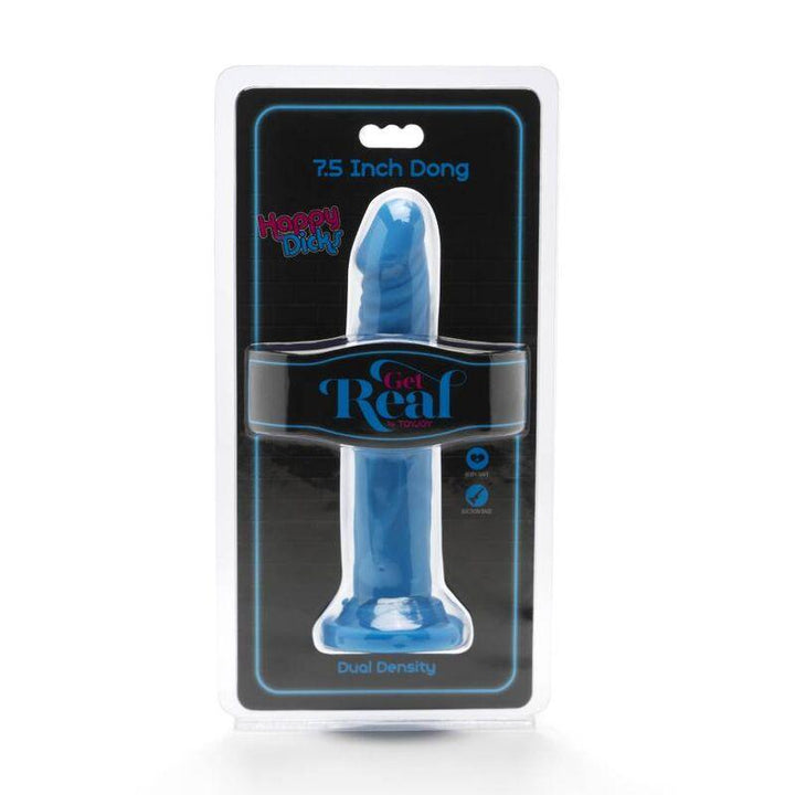 GET REAL - HAPPY DICKS DONG 19 CM BLAU - INTIM SPACE Online Sexshop