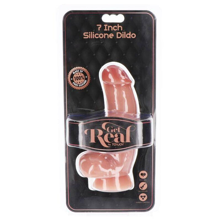 GET REAL - SILIKONDILDO 18 CM MIT KUGELN HAUT - INTIM SPACE Online Sexshop