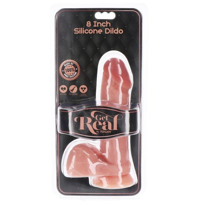 GET REAL - SILIKONDILDO 20,5 CM MIT KUGELN HAUT - INTIM SPACE Online Sexshop