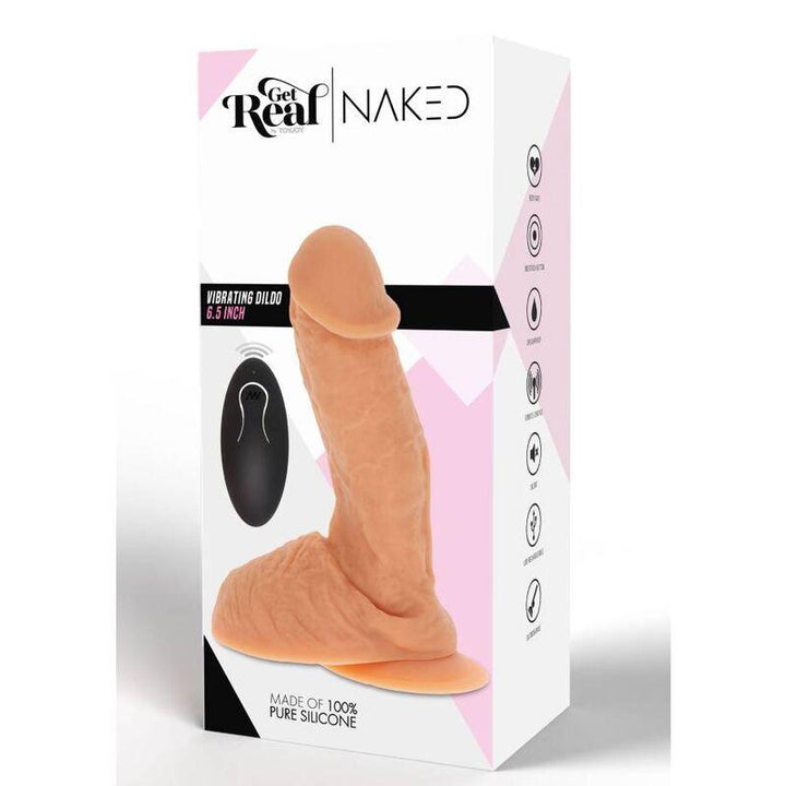 GET REAL - SILIKON-VIBRIERENDE DILDO-HAUT - INTIM SPACE Online Sexshop