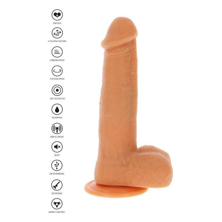 GET REAL - ROTIERENDE PERLEN, DIE DILDO-HAUT VIBRIEREN - INTIM SPACE Online Sexshop