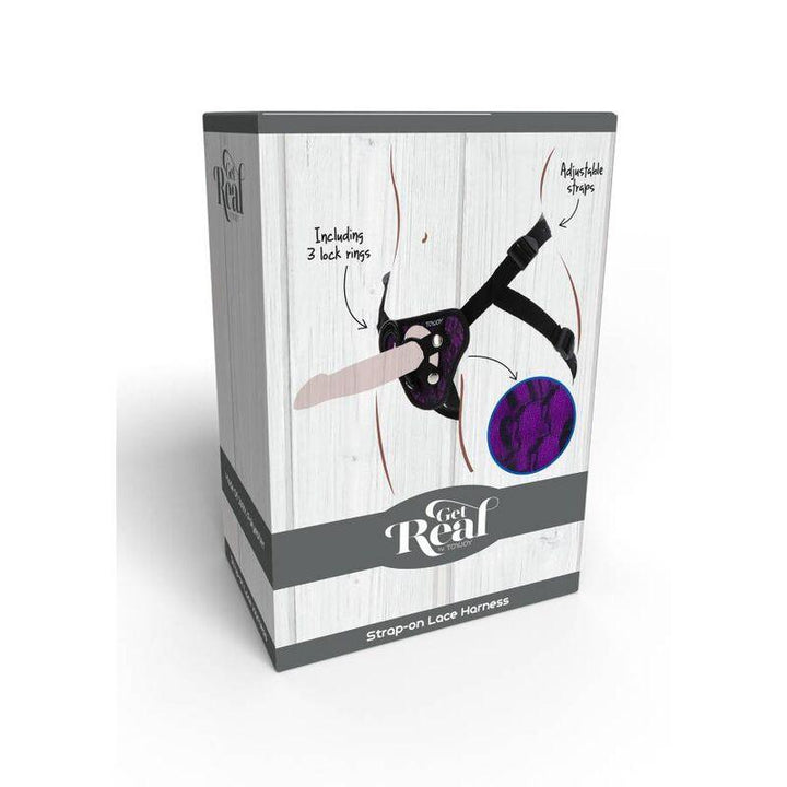 GET REAL - STRAP-ON-SPITZENGESCHIRR LILA - INTIM SPACE Online Sexshop