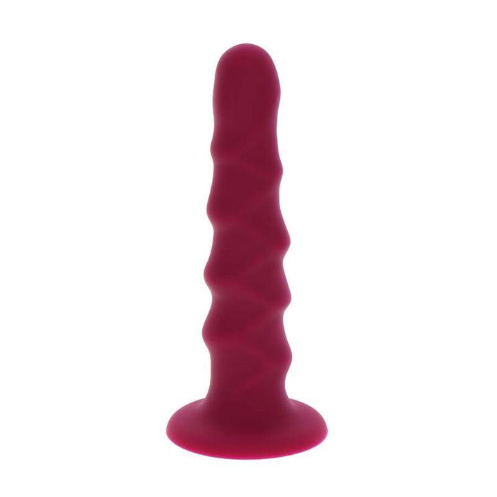 GET REAL - RIBBED DONG 12 CM ROT - INTIM SPACE Online Sexshop