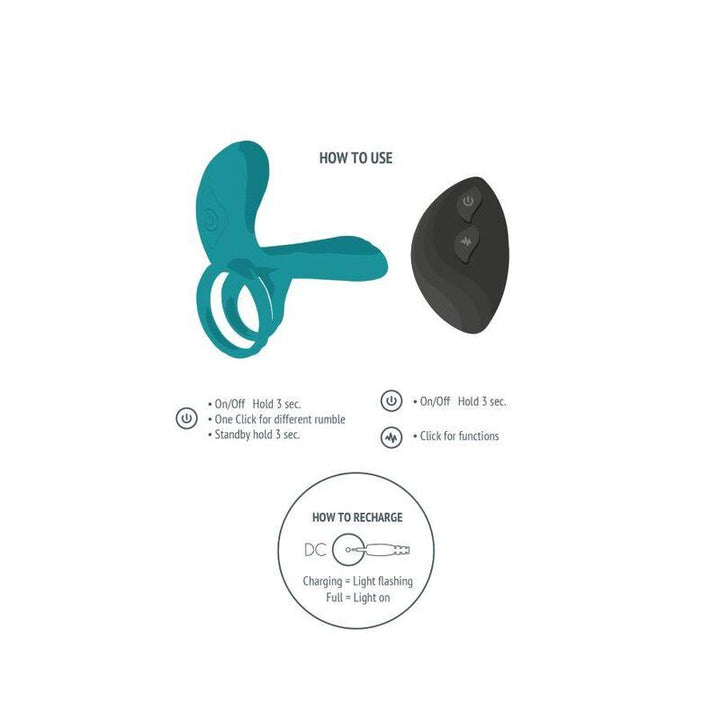 XOCOON - VIBRATORRING FÜR PAARE GRÜN - INTIM SPACE Online Sexshop