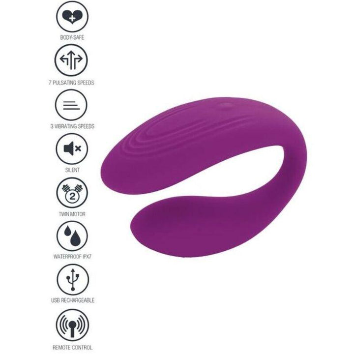 XOCOON - GEBUNDENER VIBRATOR FÜR LIEBESPAARE, LILA - INTIM SPACE Online Sexshop