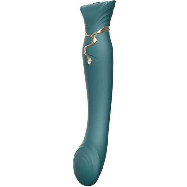 ZALO - QUEEN G-SPOT PULS WAVE VIBE GRÜN - INTIM SPACE Online Sexshop