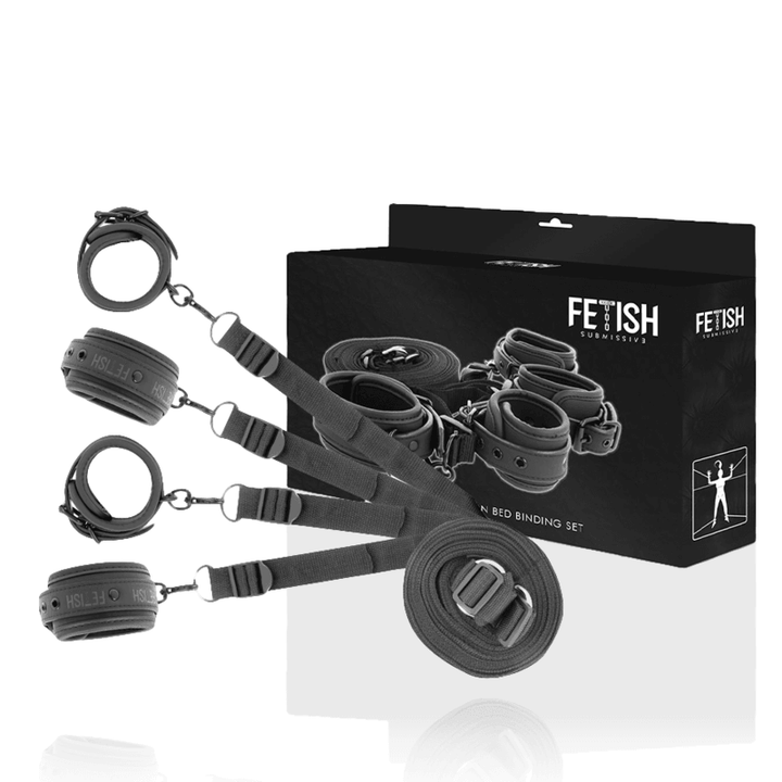 FETISH SUBMISSIVE - SET AUS HANDSCHELLEN UND KRAWATTEN MIT NOPRENE-FUTTER - INTIM SPACE Online Sexshop