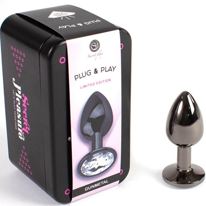 SECRETPLAY - GUNMETAL BUTT PLUG KLEINE GRÖSSE - CM - INTIM SPACE Online Sexshop