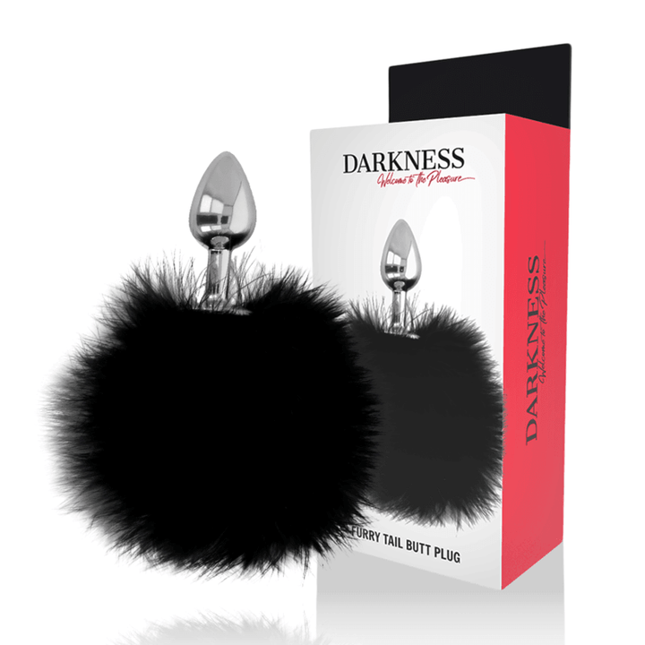 DARKNESS - EXTRA ANAL BUTTPLUG MIT SCHWANZ SCHWARZ - CM - INTIM SPACE Online Sexshop