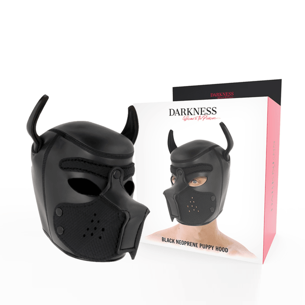 DARKNESS - NEOPREN-HUNDEMASKE MIT ABNEHMBARER MAULE M - INTIM SPACE Online Sexshop