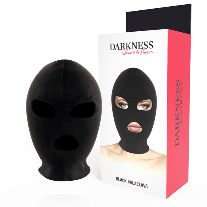 DARKNESS - BDSM-SUBMISSION-MASKE, MUND UND AUGEN SCHWARZ - INTIM SPACE Online Sexshop