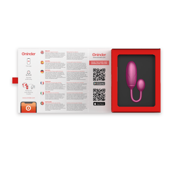 ONINDER - DENVER VIBRATIONSEI ROSA - X 2,7 CM KOSTENLOSE APP - INTIM SPACE Online Sexshop