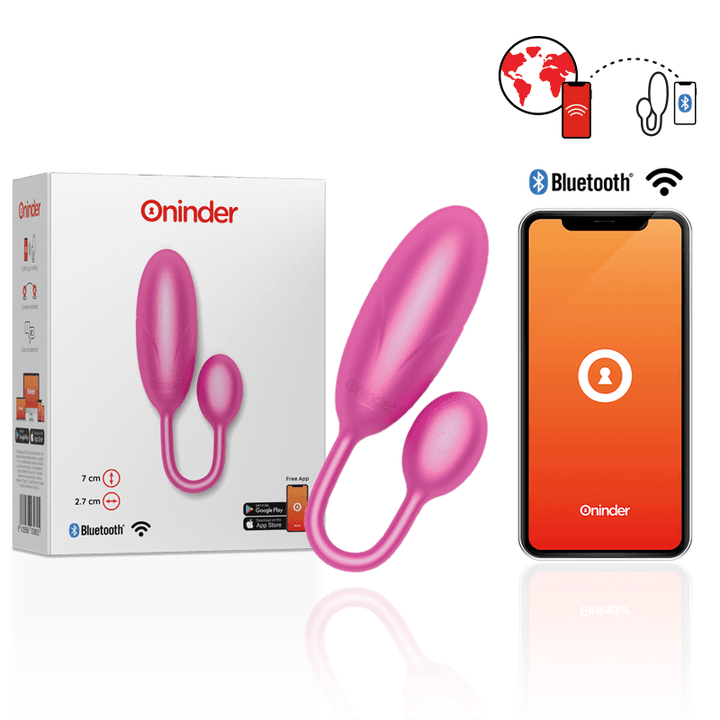 ONINDER - DENVER VIBRATIONSEI ROSA - X 2,7 CM KOSTENLOSE APP - INTIM SPACE Online Sexshop