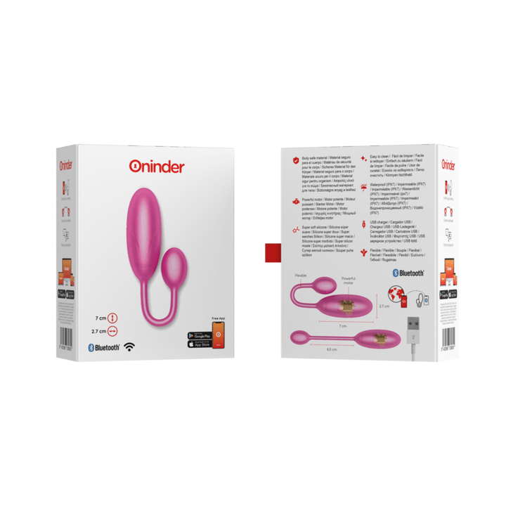 ONINDER - DENVER VIBRATIONSEI ROSA - X 2,7 CM KOSTENLOSE APP - INTIM SPACE Online Sexshop