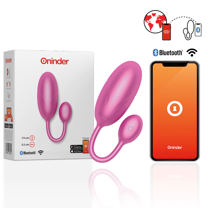 ONINDER - TOKYO VIBRIERENDES EI ROSA 7,5 - 3,2 CM KOSTENLOSE APP - INTIM SPACE Online Sexshop