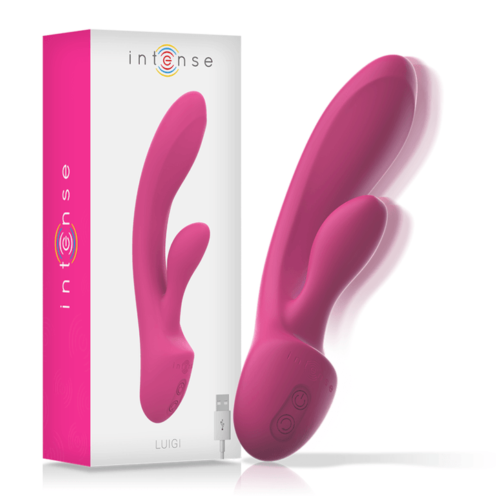 INTENSE - LUIGI RABBIT VIBRATOR ROSA FLÜSSIGES SILIKON - INTIM SPACE Online Sexshop