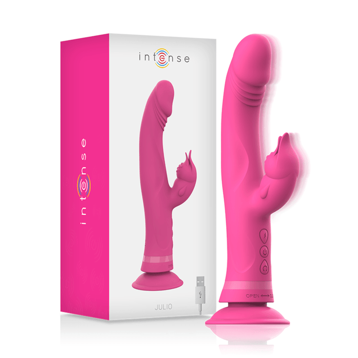 INTENSE - JULIO RABBIT VIBRATOR ROSA SILIKON - INTIM SPACE Online Sexshop