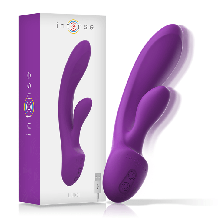 INTENSE - LUIGI RABBIT VIBRATOR FLÜSSIGES SILIKON LILA - INTIM SPACE Online Sexshop