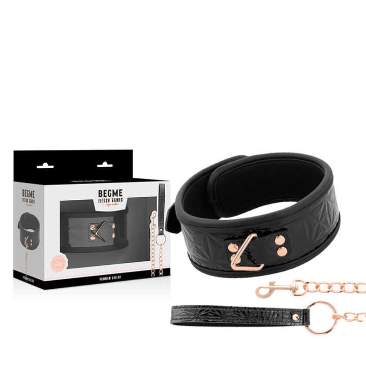 BEGME - BLACK EDITION PREMIUM VEGANER LEDERHALSBAND - INTIM SPACE Online Sexshop