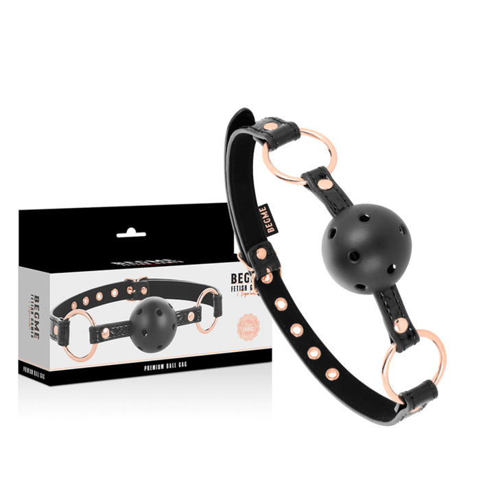 BEGME - BLACK EDITION BALLKNEBEL VEGANES LEDER - INTIM SPACE Online Sexshop