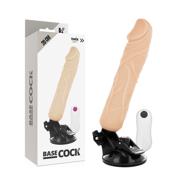 BASECOCK - REALISTISCHER NATÜRLICHER FERNBEDIENUNGSVIBRATOR 20 CM -O- - CM - INTIM SPACE Online Sexshop