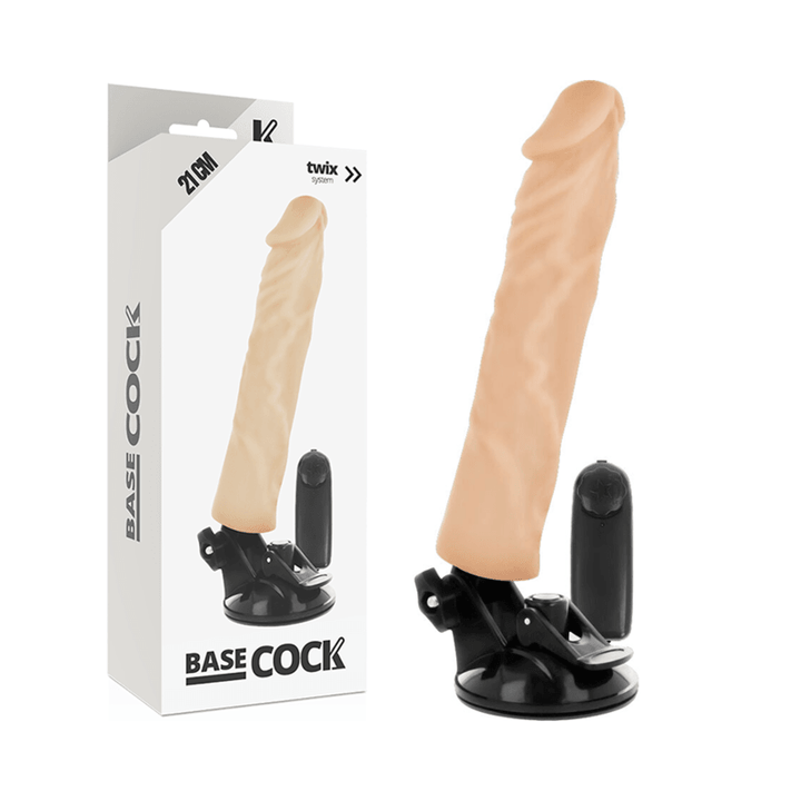 BASECOCK - REALISTISCHER VIBRATOR MIT FERNBEDIENUNG NATÜRLICHER 21 CM -O- - CM - INTIM SPACE Online Sexshop